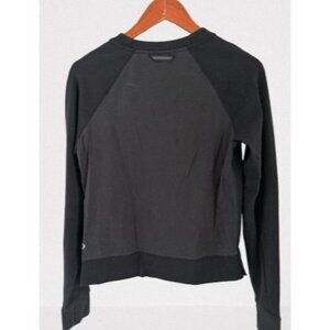 Lululemon Black Long-Sleeve Crewneck Sweatshirt With Raglan Sleeves Sz 4/Small